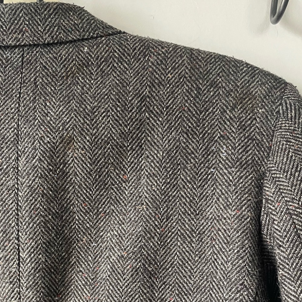Vintage The Sovereign Men’s Suit Jacket Sport coat Blazer wool herringbone lined - Picture 6 of 12